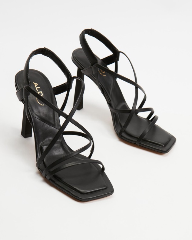 Fashion Black Amilia Heeled Sandals Aldo