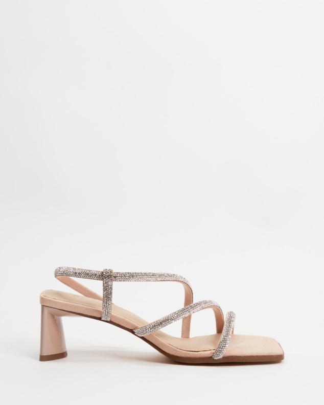 Aldo Fashion Gannateriel Sling Back Heeled Sandal Bone