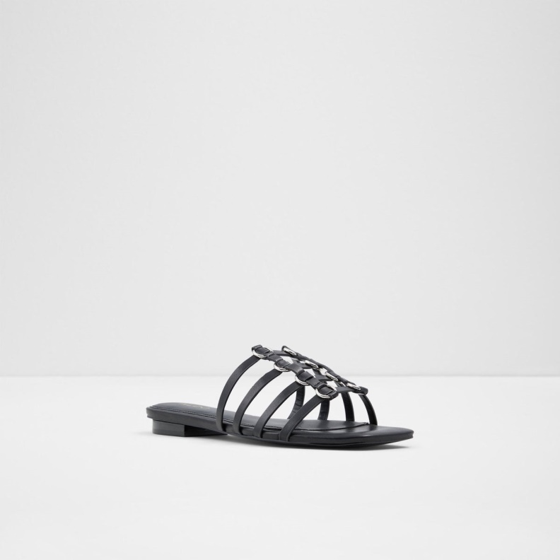 Aldo Black Fashion Oculla Flat Sandals