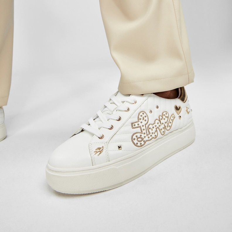 Fashion Gold-Clear Multi Lovenow Trainer Aldo