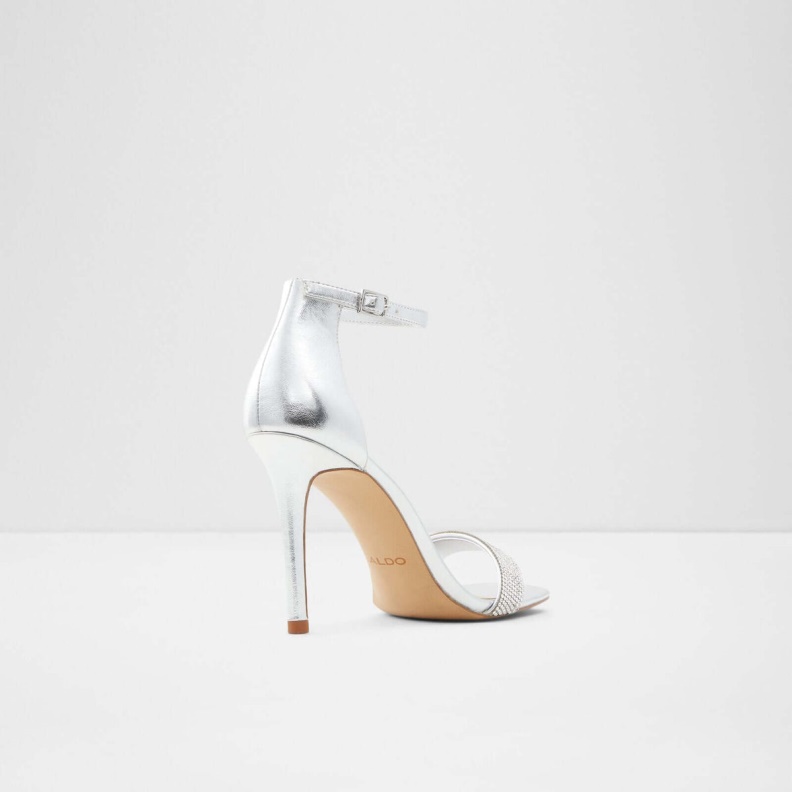Silver Aldo Fashion Afendaven Heeled Sandals