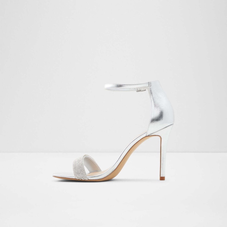 Silver Aldo Fashion Afendaven Heeled Sandals