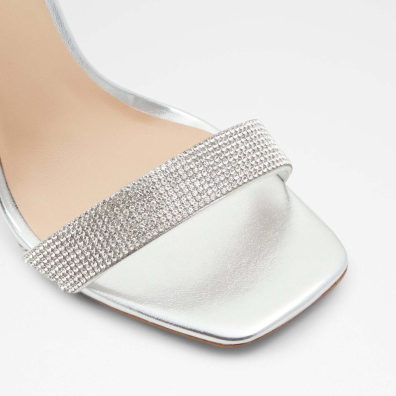 Silver Aldo Fashion Afendaven Heeled Sandals