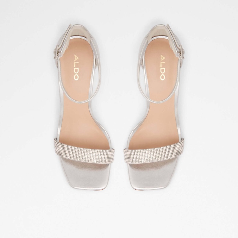 Silver Aldo Fashion Afendaven Heeled Sandals
