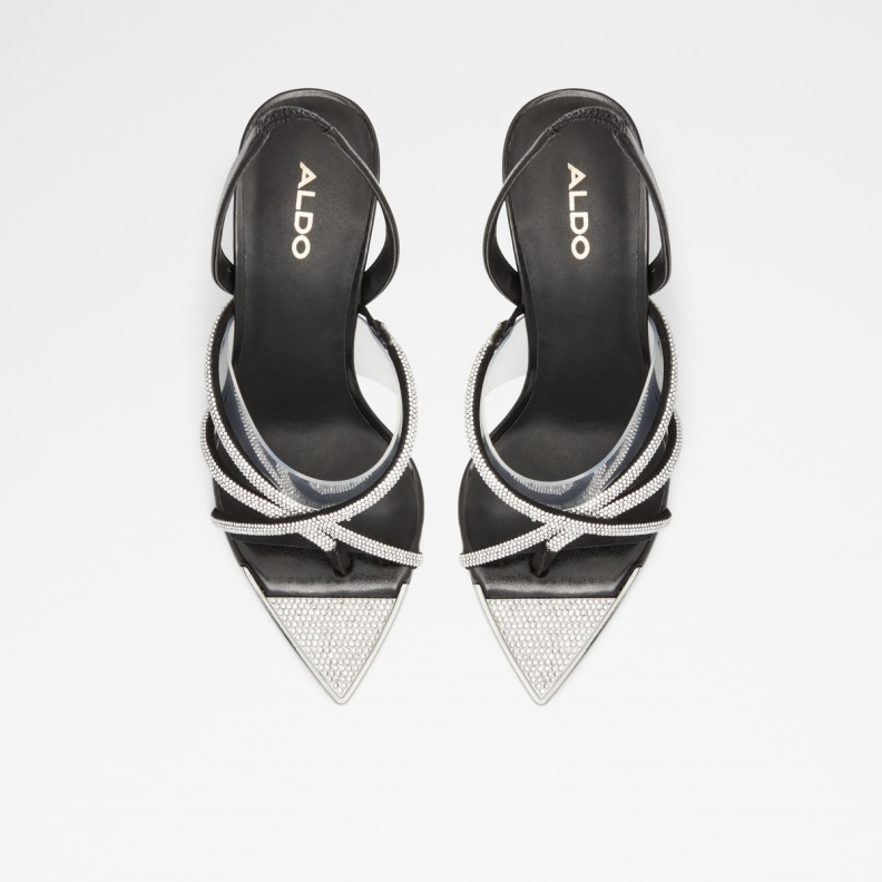 Fashion Black Aabelle Strappy High Heel Sandal Stiletto Heel Aldo