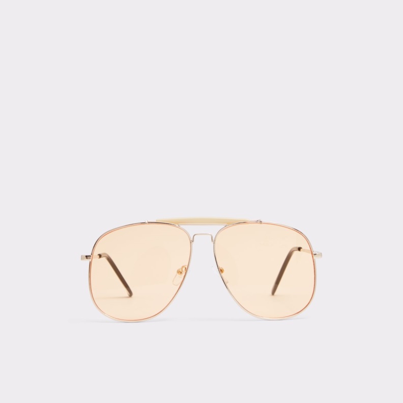 Light Orange Fashion Aldo Abaunad Aviator Sunglasses