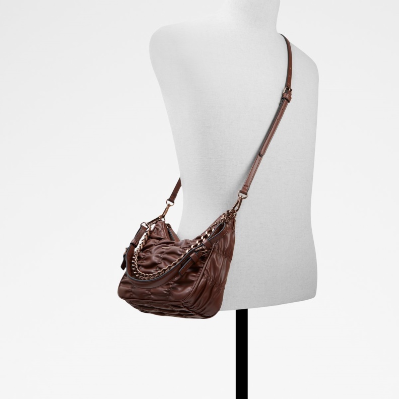 Acera Shoulder Bag Dark Brown Aldo Fashion