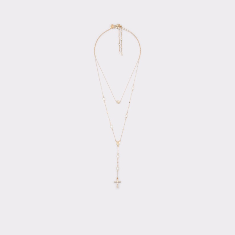 Fashion Gold-Clear Multi Aldo Aceranad Necklace