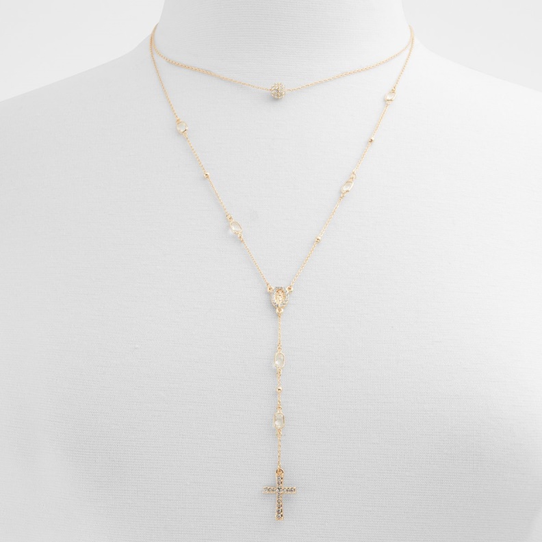 Fashion Gold-Clear Multi Aldo Aceranad Necklace