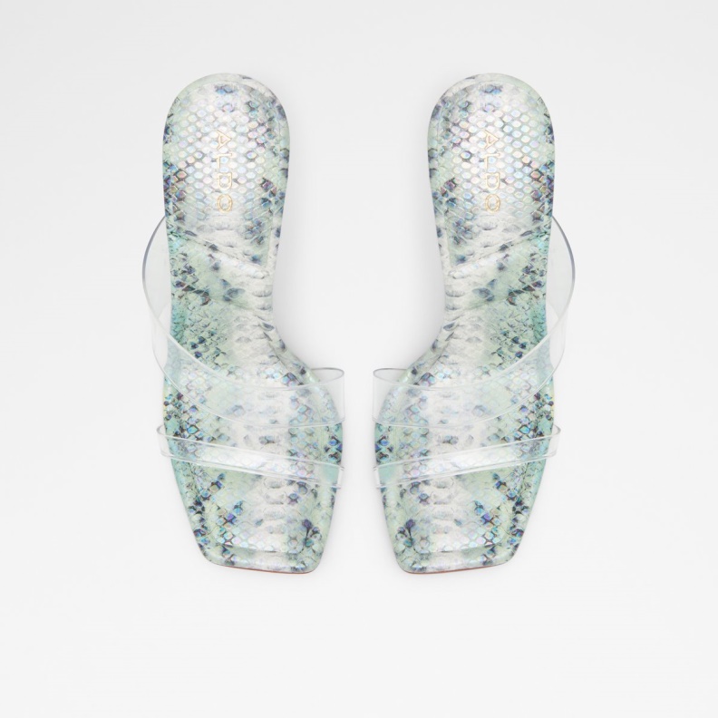 Fashion Light Green Aldo Aderra Heeled Mule Stiletto Heel