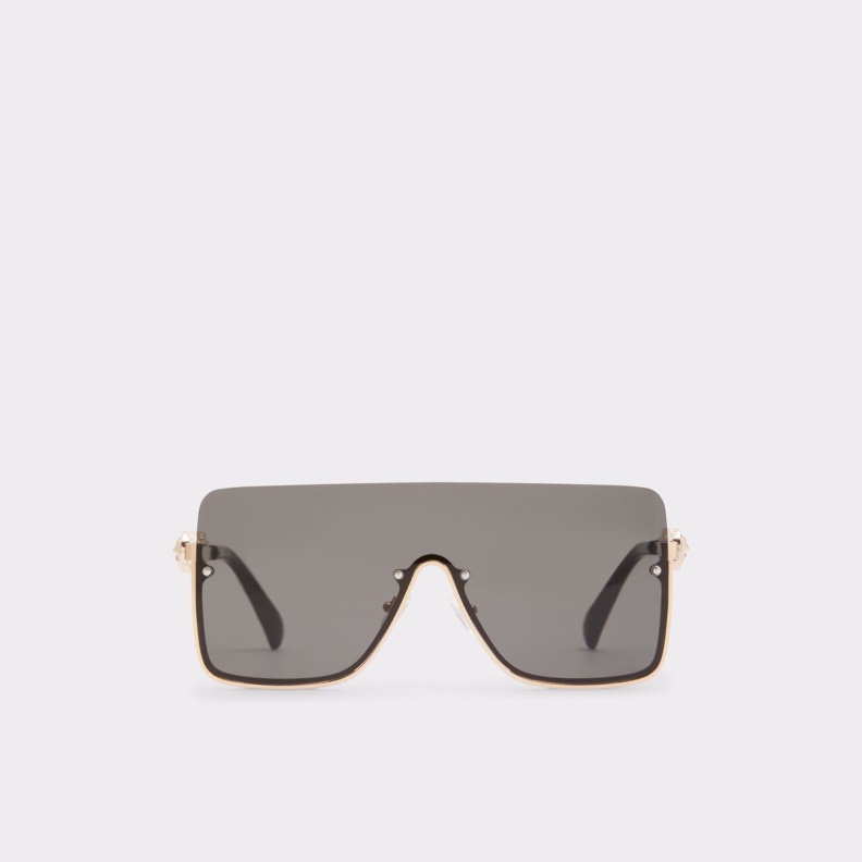 Black-Gold Multi Adigodda Shield Sunglasses Aldo Fashion