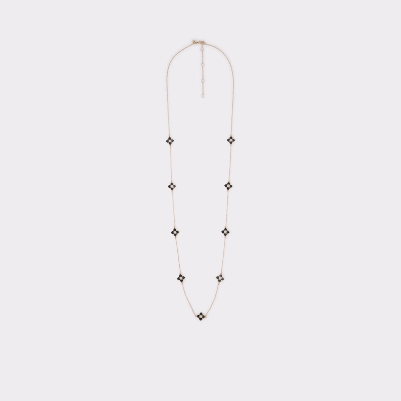 Aldo Fashion Black-Gold Multi Adreanna Necklace