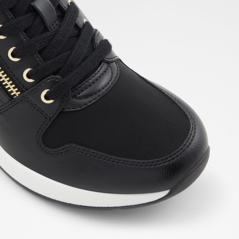 Black Synthetic Croco Adwiwia Sneaker Wedge Heel Fashion Aldo