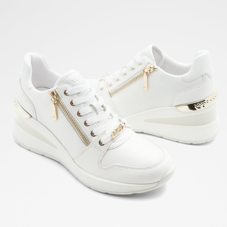 White Aldo Fashion Adwiwiax Wedge Sneaker Wedge Heel