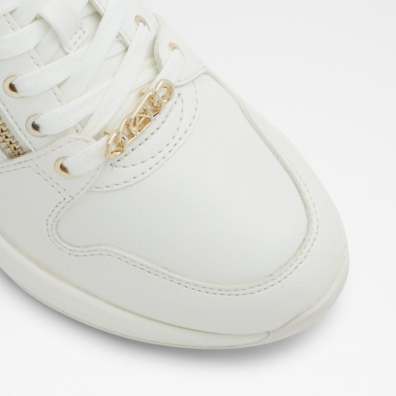 White Fashion Aldo Adwiwiax Wedge Sneaker Wedge Heel