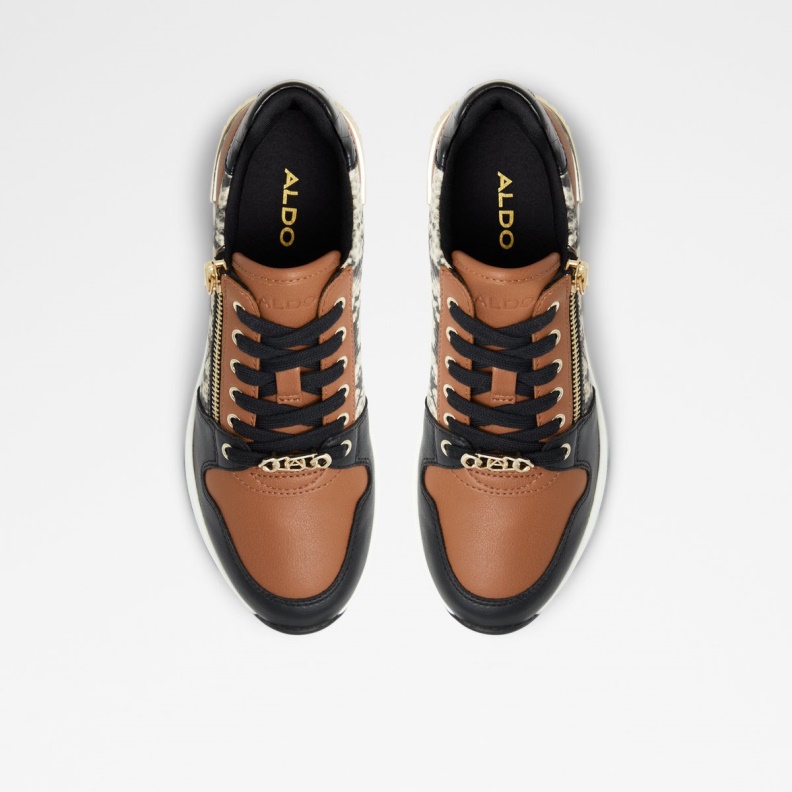 Aldo Black Multi Fashion Adwiwiax Wedge Sneaker Wedge Heel