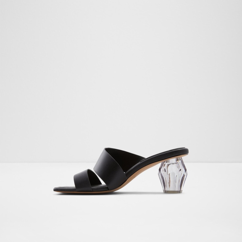 Black Aerno High Heel Sandal Block Heel Fashion Aldo