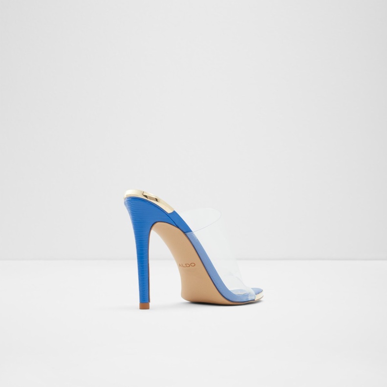 Blue Afeadan High Heel Sandal Block Heel Fashion Aldo