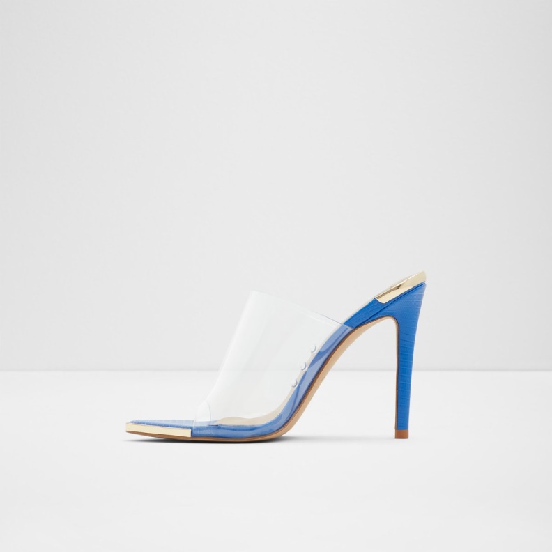 Blue Afeadan High Heel Sandal Block Heel Fashion Aldo