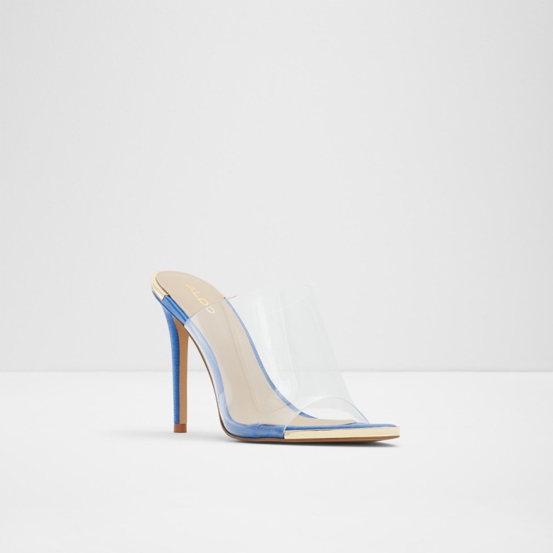 Blue Afeadan High Heel Sandal Block Heel Fashion Aldo