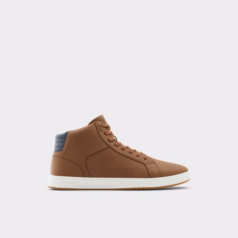 Fashion Aldo Cognac Afiac High Top Sneaker Cup Sole