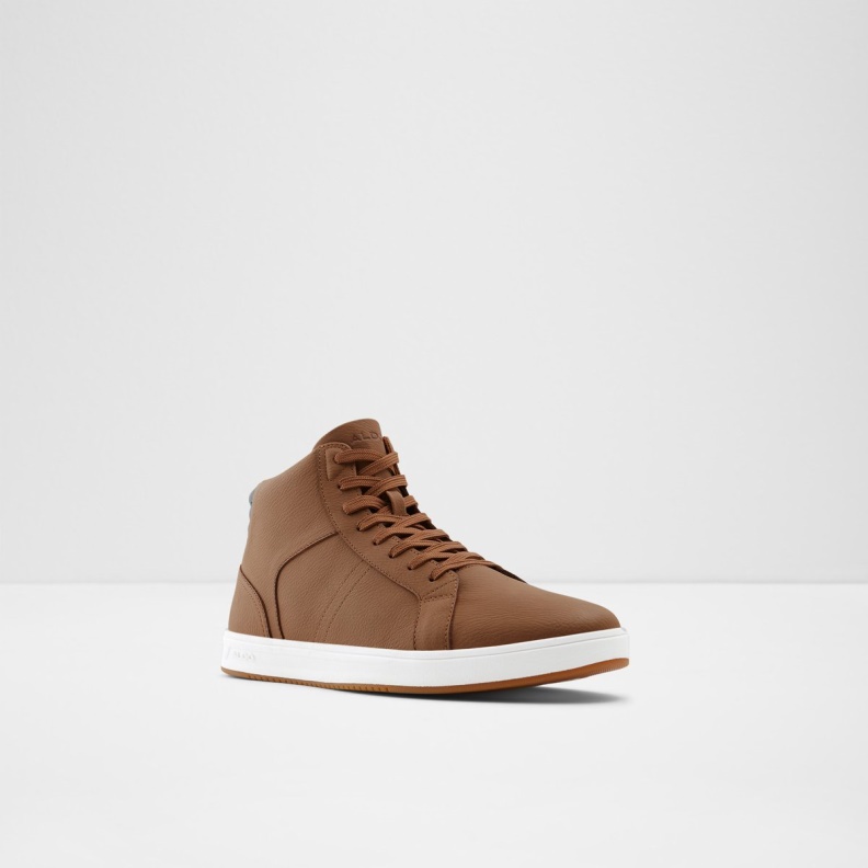 Fashion Aldo Cognac Afiac High Top Sneaker Cup Sole