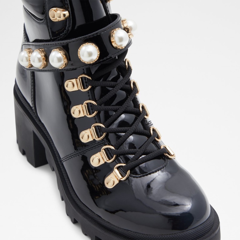 Afirasean Combat Boots Lug Sole Fashion Black Aldo
