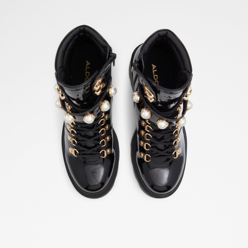 Afirasean Combat Boots Lug Sole Fashion Black Aldo