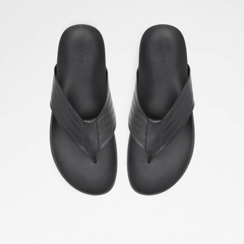 Schwarzes Leder Geprägt Mode Aldo Afuthien