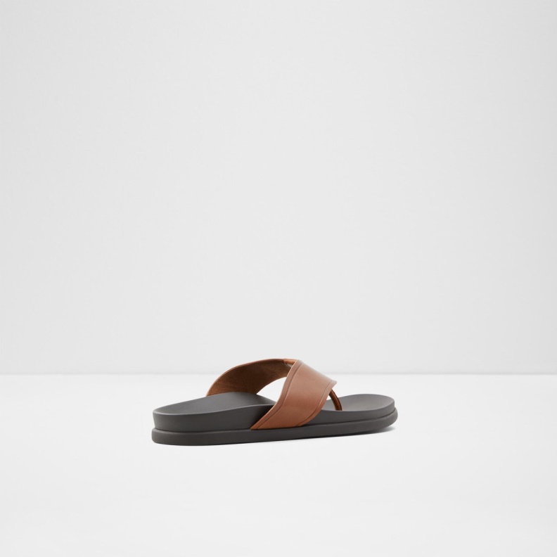 Fashion Aldo Afuthien Flip Flops Cognac