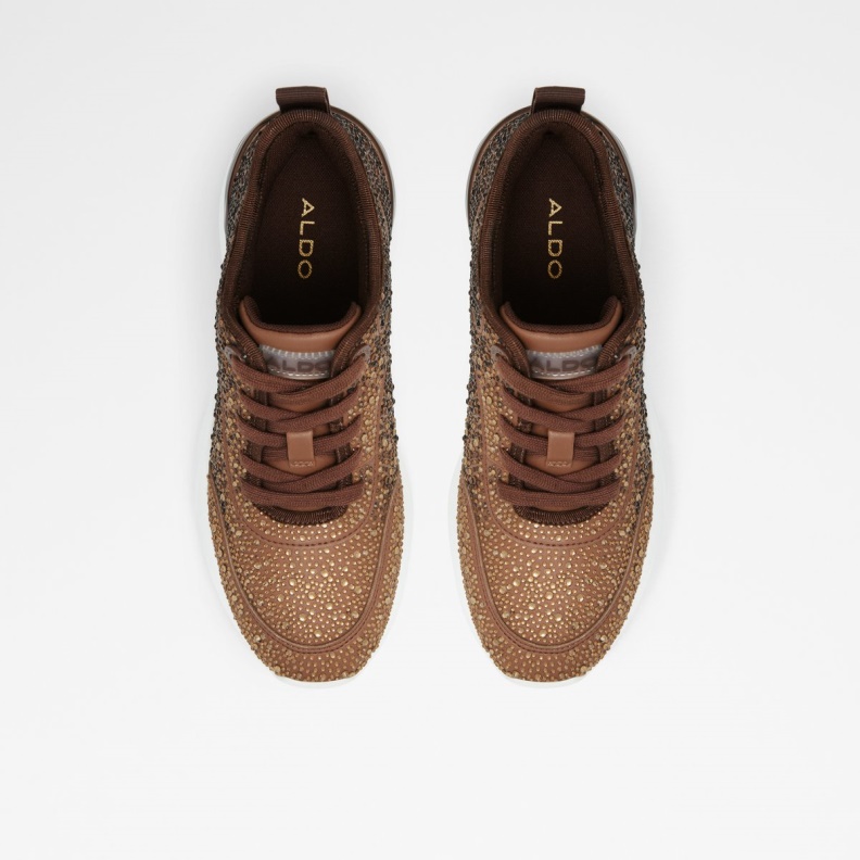 Medium Brown Aguileri Wedge Sneaker Aldo Fashion
