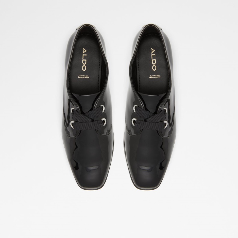 Aldo Agwenna Oxford Shoe Black Synthetic Patent Fashion