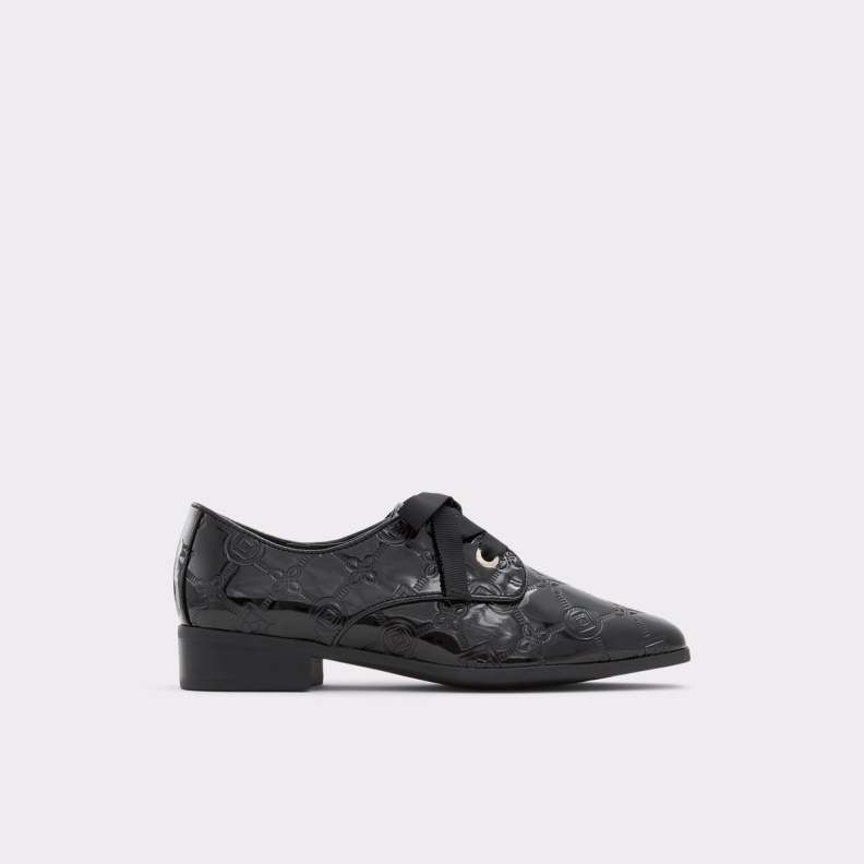 Black Synthetic Patent Agwenna Oxford Shoe Aldo Fashion