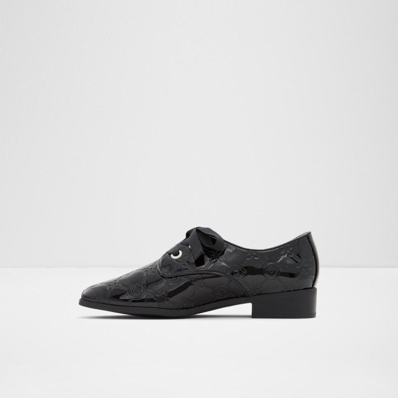 Fashion Black Synthetic Patent Aldo Agwenna Oxford Shoe