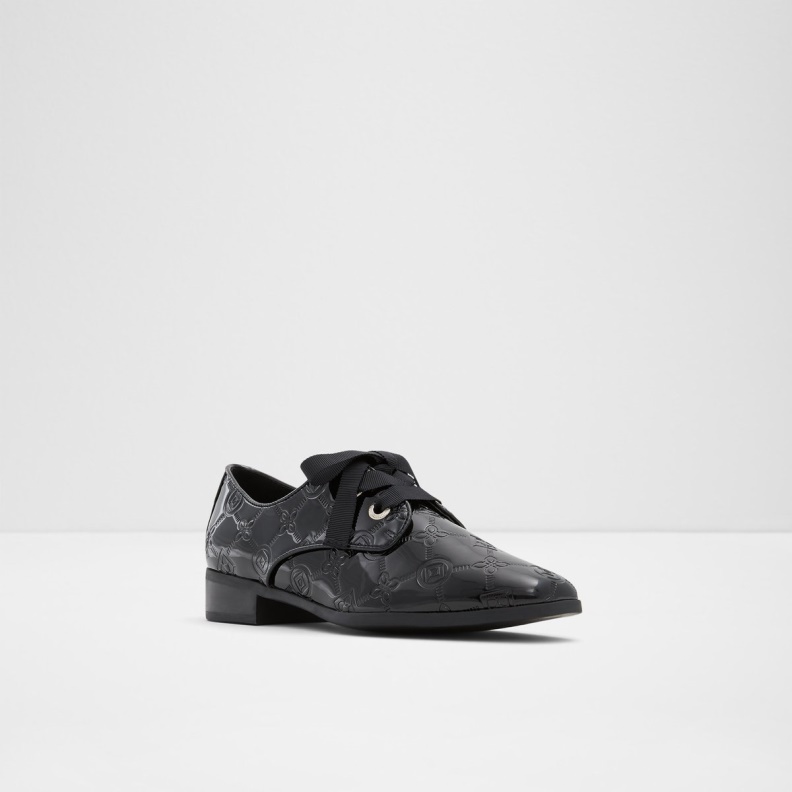 Fashion Black Synthetic Patent Aldo Agwenna Oxford Shoe