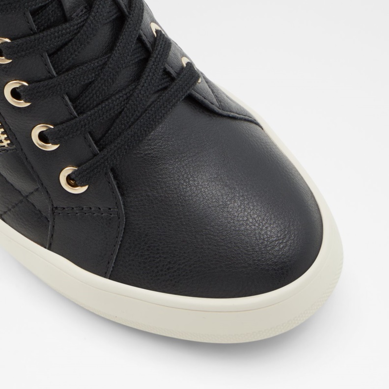 Black Synthetic Faux Fur Ailanna Sneaker Wedge Heel Aldo Fashion