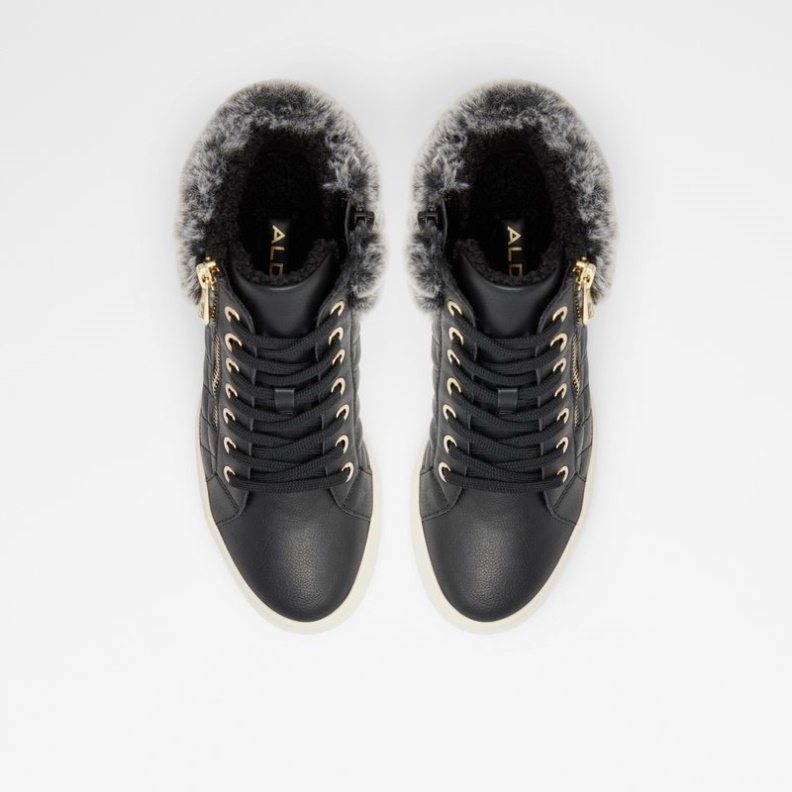 Fashion Schwarz Synthetik Kunstpelz Aldo Ailanna