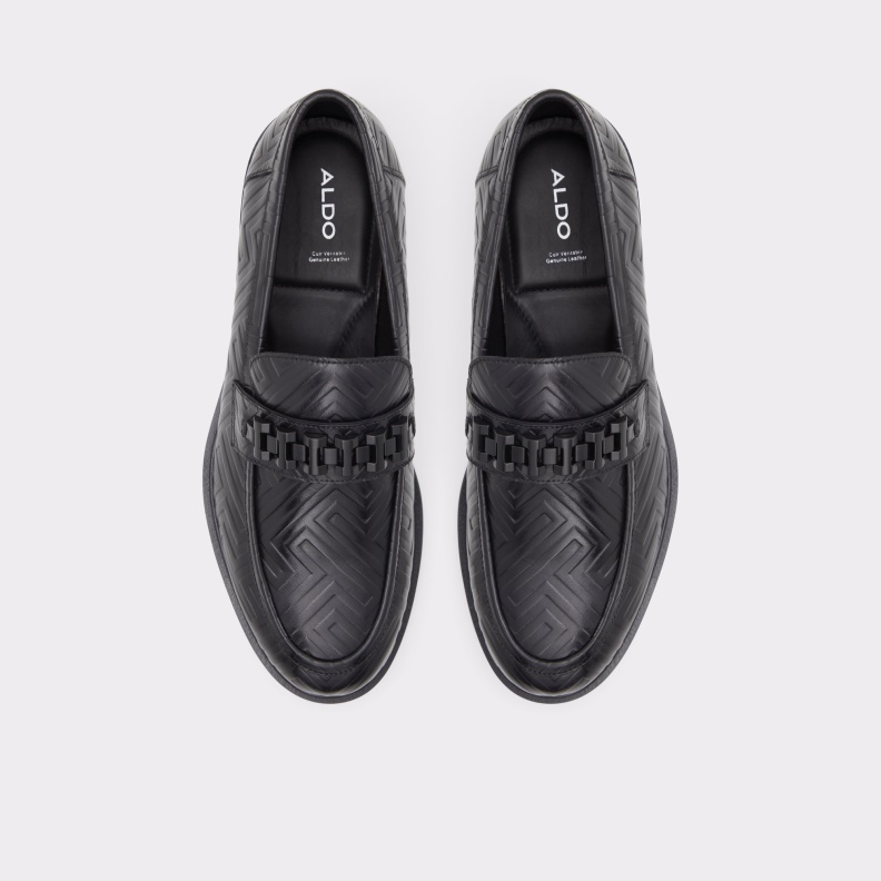 Mode Schwarz Leder Aleck Aldo