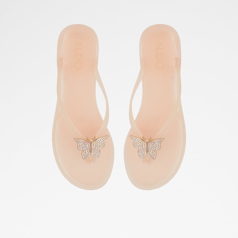 Fashion Aldo Alelith Flat Sandal Natural