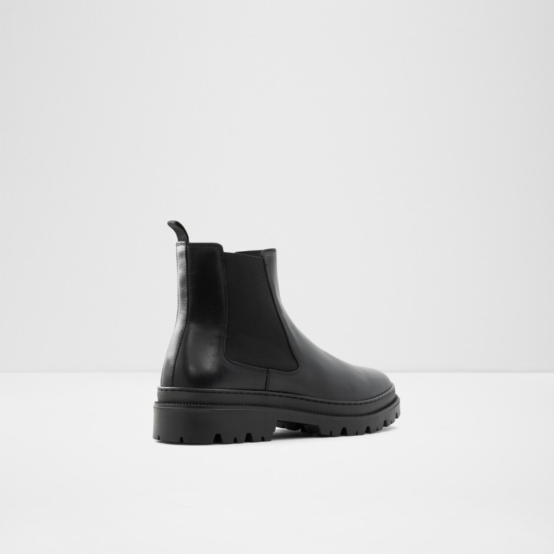 Aldo Black Leather Smooth Fashion Alencia Chelsea Boot