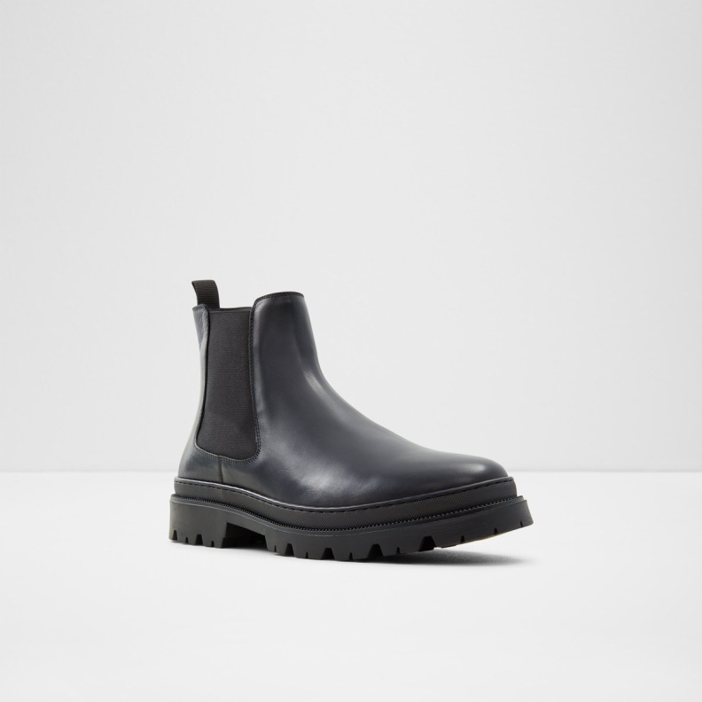 Aldo Black Leather Smooth Fashion Alencia Chelsea Boot
