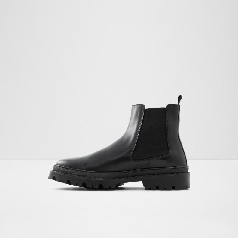 Fashion Black Leather Smooth Alencia Chelsea Boot Aldo