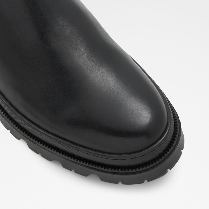Fashion Black Leather Smooth Alencia Chelsea Boot Aldo