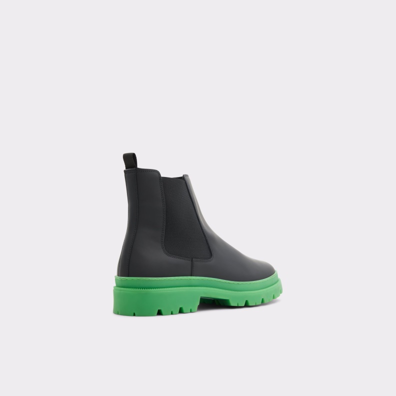 Black Leather Rubber Fashion Aldo Alencia Chelsea Boot