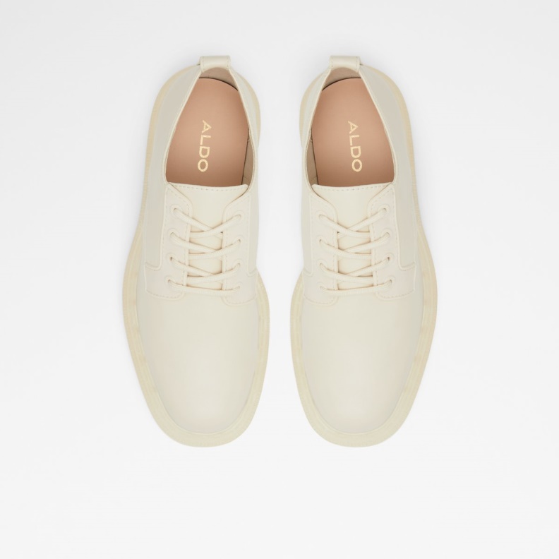 White Aldo Fashion Alexisse Oxford Shoe Lug Sole