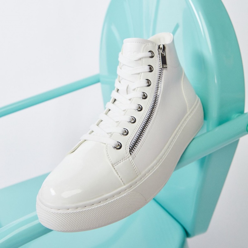 White Fashion Aldo Alpha High Top Sneaker Cup Sole