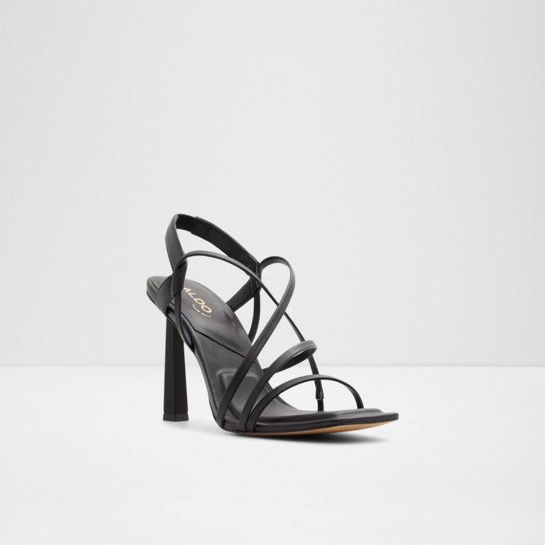 Aldo Black Fashion Amilia Strappy Heeled Sandal