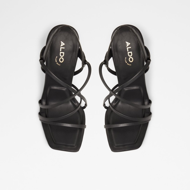 Aldo Black Fashion Amilia Strappy Heeled Sandal