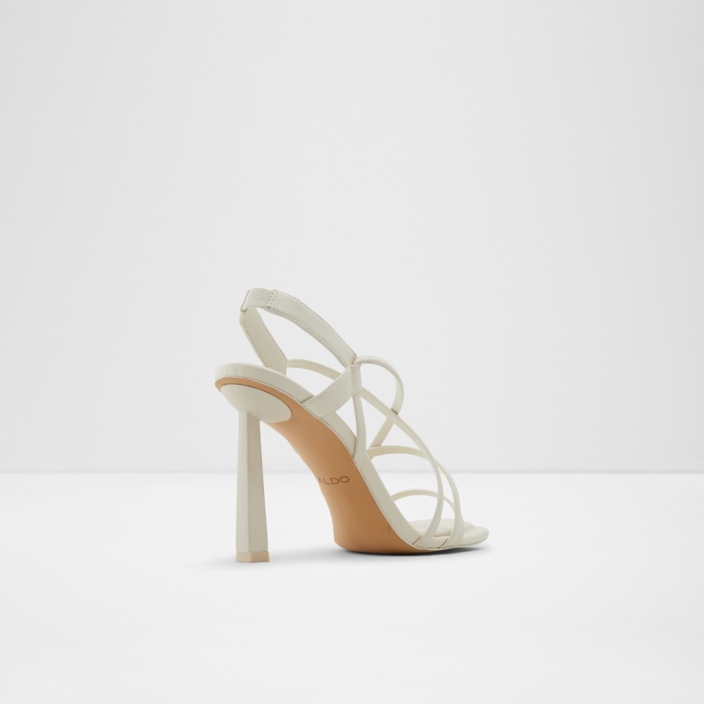 Fashion Aldo White Amilia Strappy High Heel Sandal