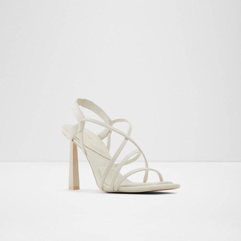Fashion Aldo White Amilia Strappy High Heel Sandal